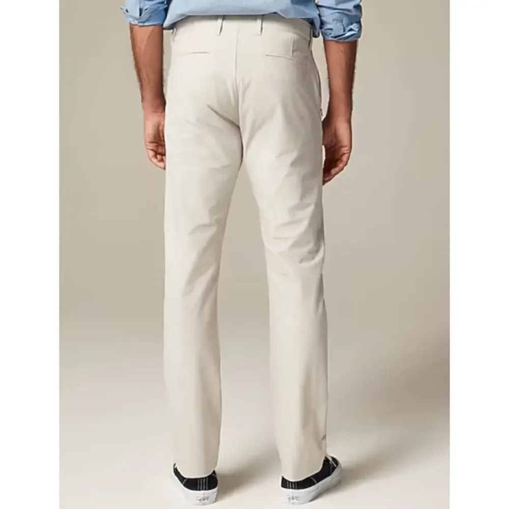 J Crew Mens Slim Fit Tech Pants 32 x 34 Ashen Taupe Chinos Tan CG696 J.Crew